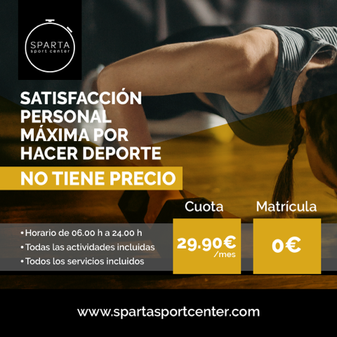 promoción precio reducido sparta sport center